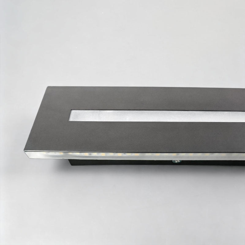 High-quality matte finish of architectural long black wall sconces for interiors.