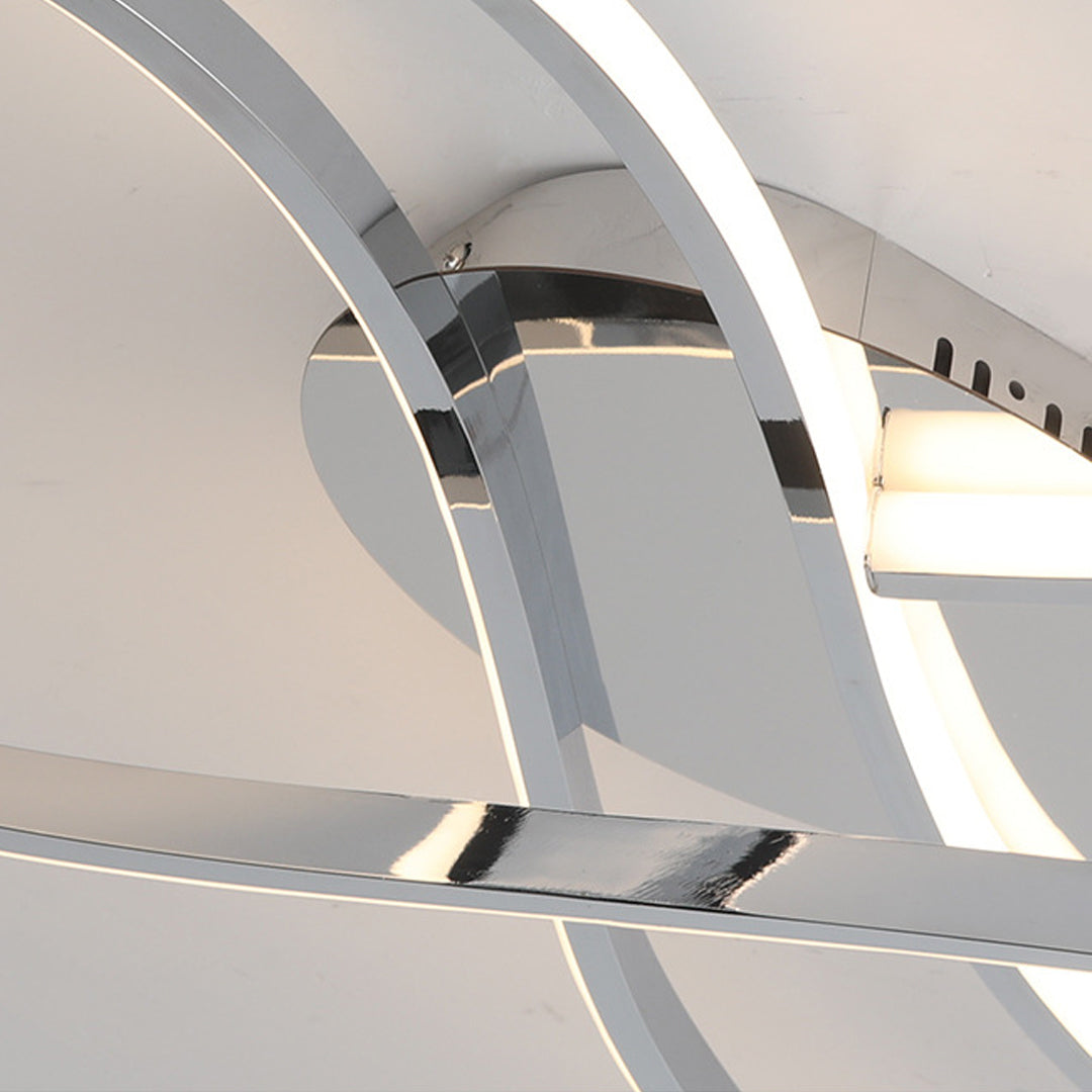 Modern luxury chandeliers inspired art deco ceiling light close-up showing LED detail