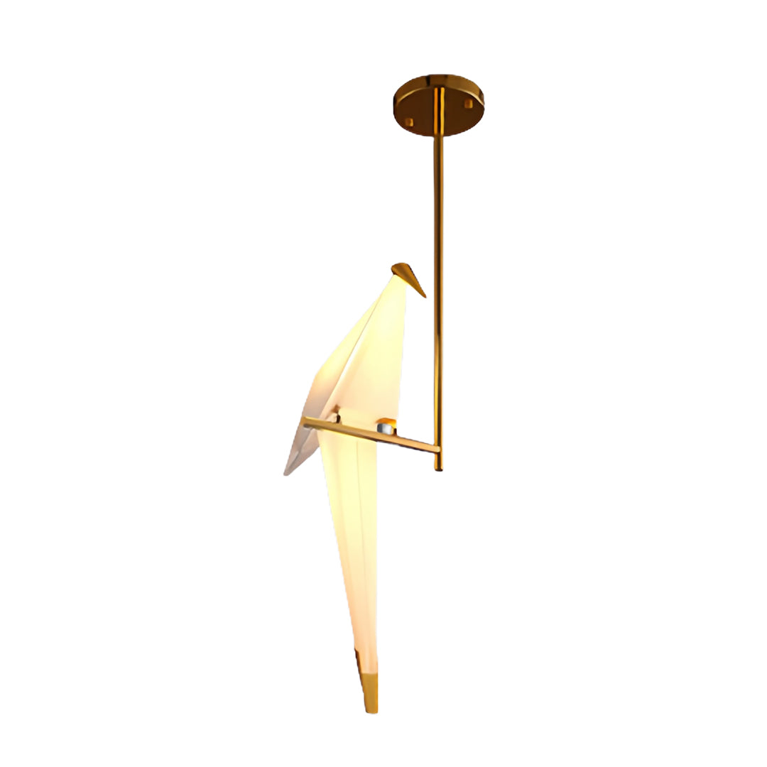 Artistic bird wall light showcasing elegant crane design with directional LED lighting