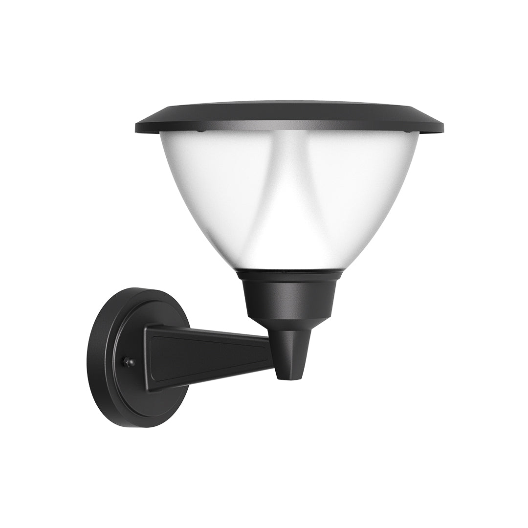 Warm LED wall light illuminating textured brick surface creating dramatic architectural lighting effects