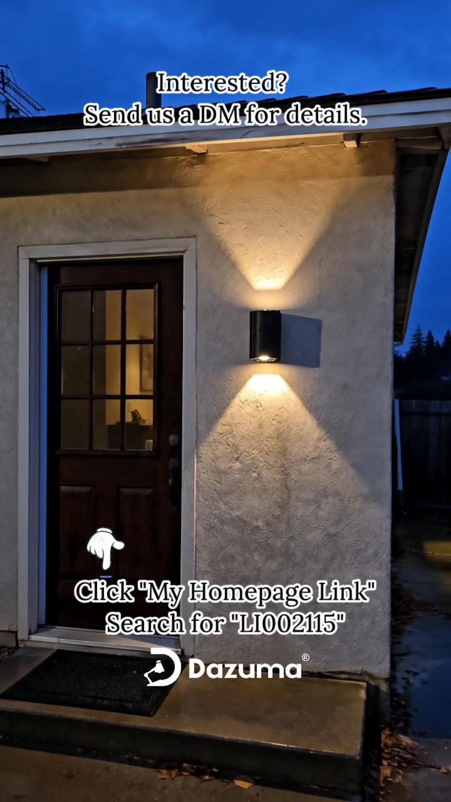 Up and down Outdoor Wall Lights Modern Wave-Shaped LED Light