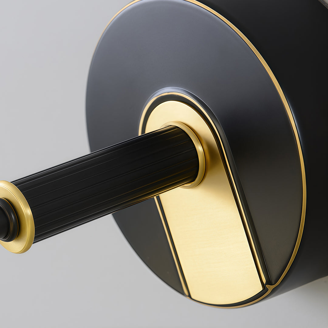 Bathroom vanity LED light in a luxurious bathroom, showcasing its elegant design and warm light.