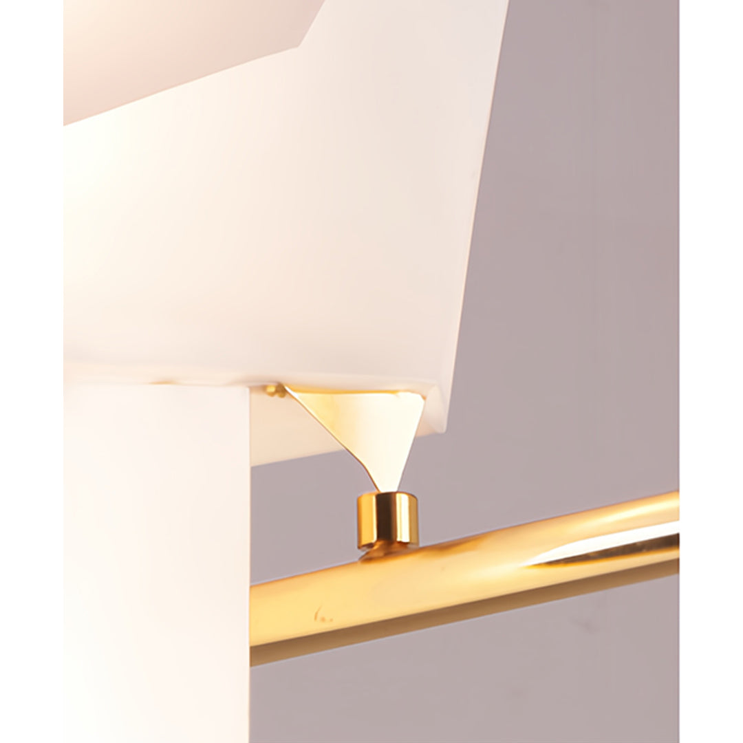 Bird wall light in a modern interior, highlighting its artistic and functional design.