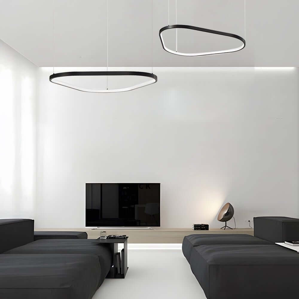 Black 1/2/3 - Light Triangle Ring Chandelier