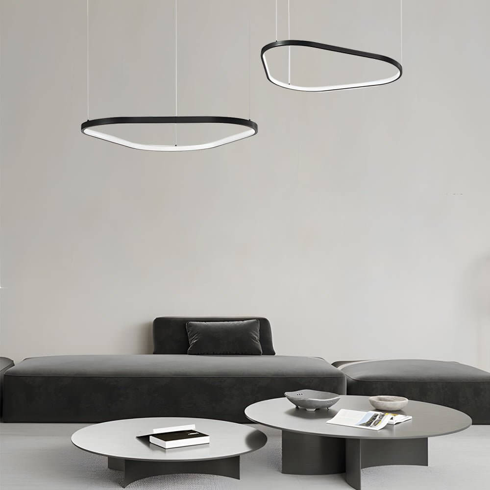 Black 1/2/3 - Light Triangle Ring Chandelier