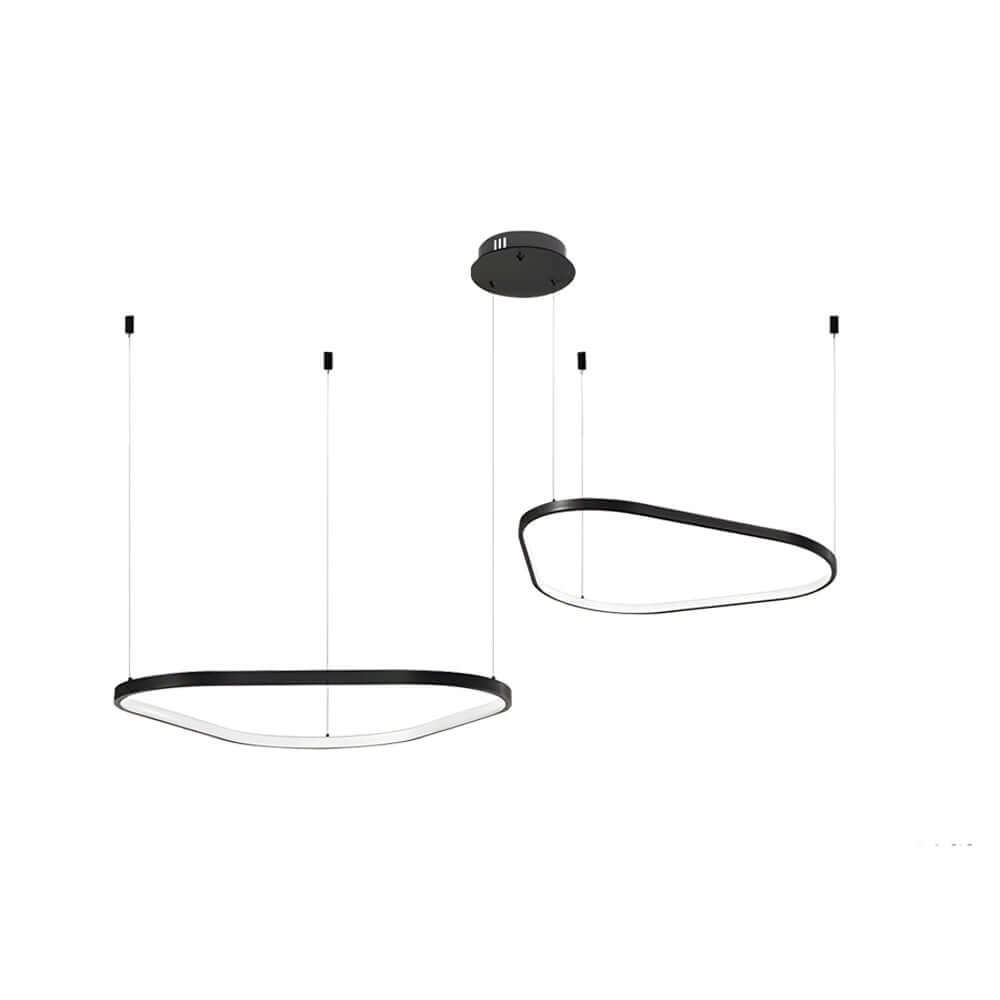 Black 1/2/3 - Light Triangle Ring Chandelier