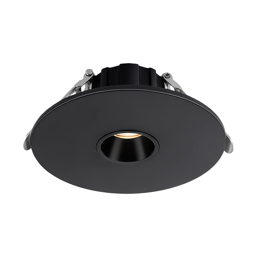 Black accent spotlight with deep cone design and anti-glare feature for focused directional lighting