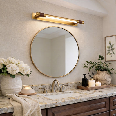 Black and Gold Vanity Light 120° Rotatable Bathroom Light