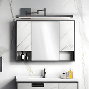 Black Bar Vanity Light Metal Swing Arm Bathroom Light