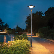 Black LED Solar Lamp Post and Pole Street Lights