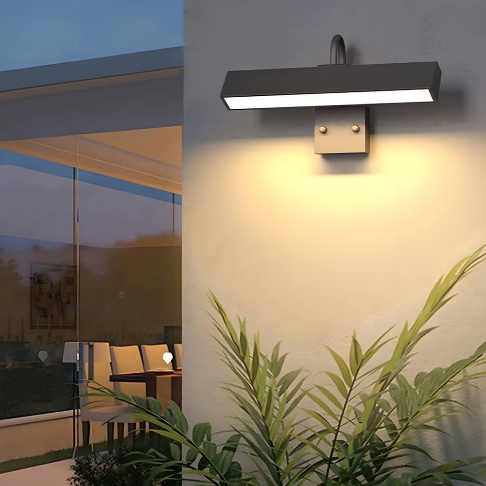 Black LED Wall - Mounted Light for House Number