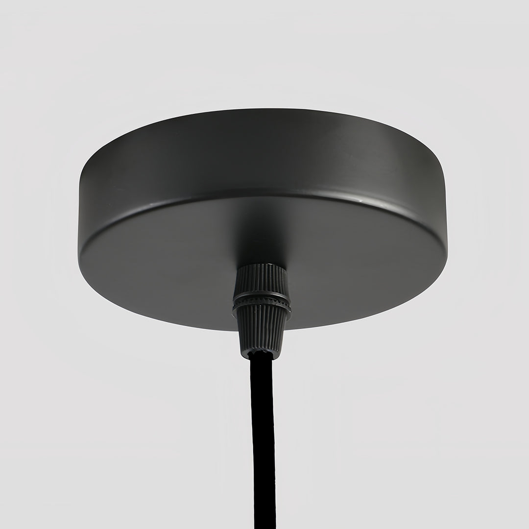 Black metal ceiling rose canopy part for the Nordic pendant lights hanging fixture 