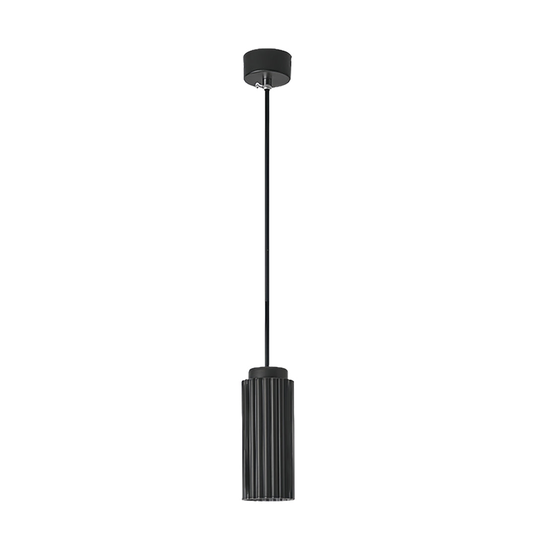 Modern black metal pendants light with pendant-style design and sleek metal finish