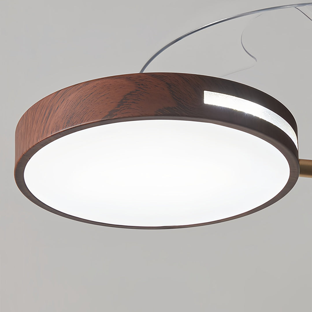 The Ceiling Fan with Four Lights features French vintage iron art, with a 3-blade fan lamp that provides elegant lighting and optimal cooling for any room.