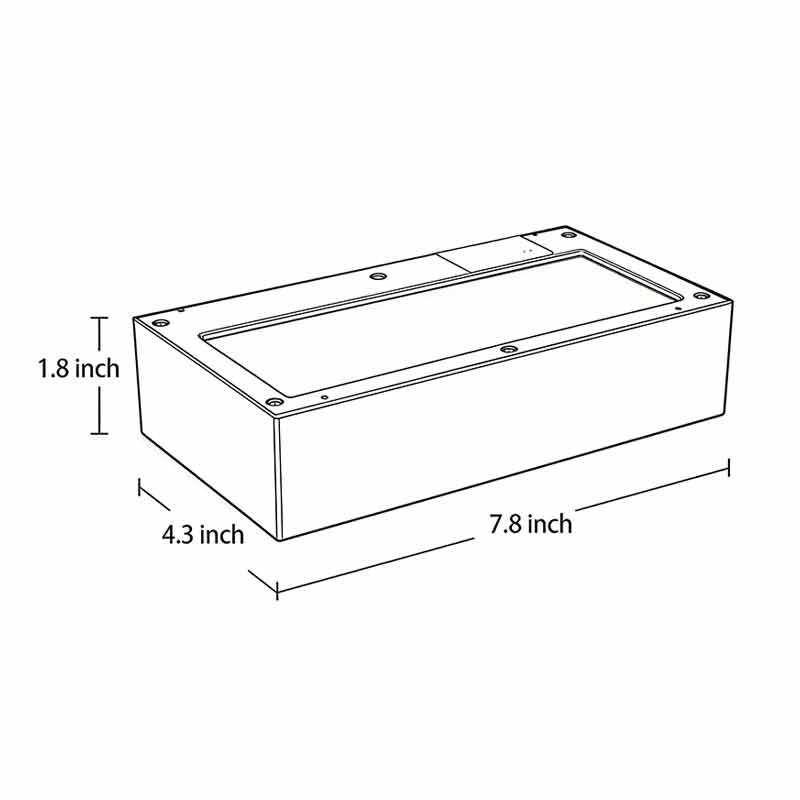 Technical diagram showing dimensions and structure of black motion sensor outdoor wall light models.