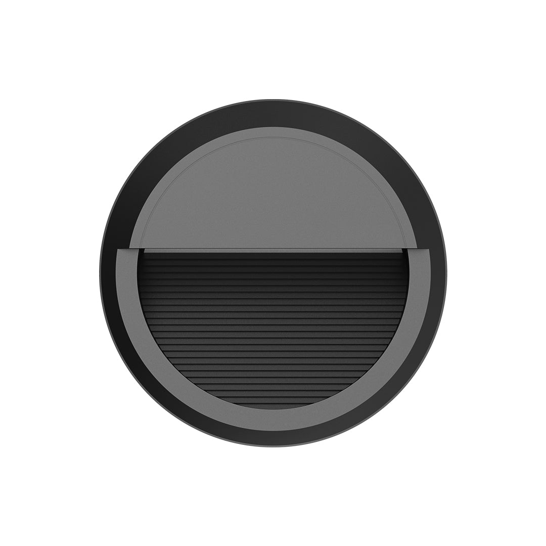 Contemporary stair lighting with built-in LED fixtures providing safety illumination on modern steps