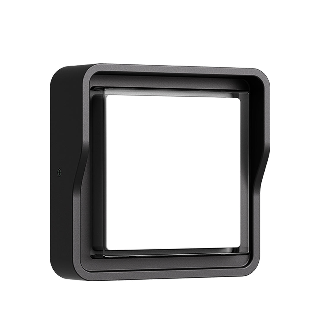 Contemporary square ceiling light providing uniform illumination in modern residential space