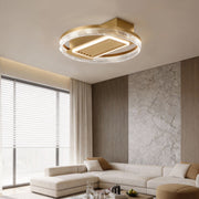 Modern bladeless fan lamp with sleek, minimalist design, perfect for quiet airflow in any room.