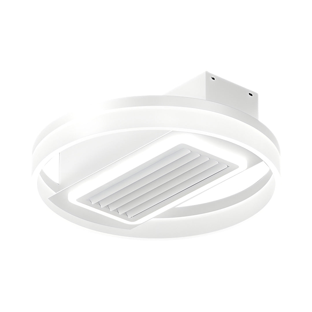 Elegant and modern bladeless fan lamp, providing efficient airflow and lighting for contemporary interiors.