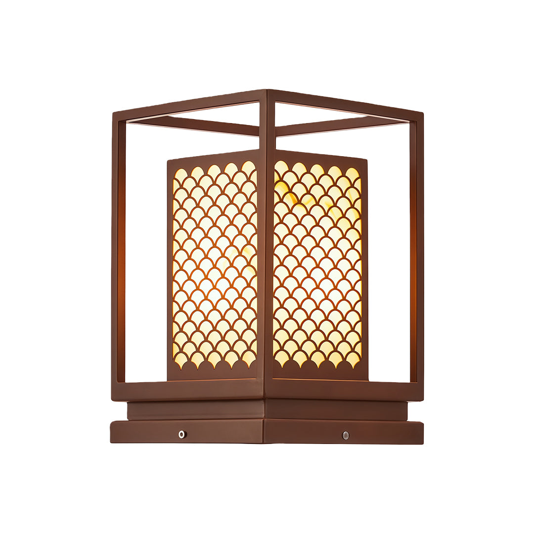 Bollard outdoor lighting casting a warm glow in a landscaped garden, adding a sophisticated touch to the environment.