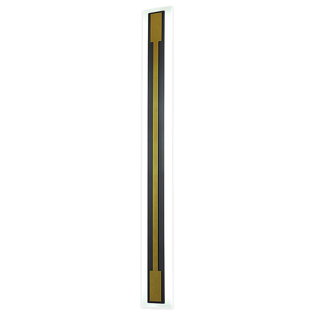 Modern luxury chandeliers inspired outdoor light fixtures sconces in brass with vertical LED