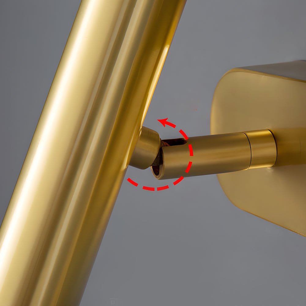Brass Villain Wall Lamp - 1 - Light Slender Adjustable LED Wall Spotlight