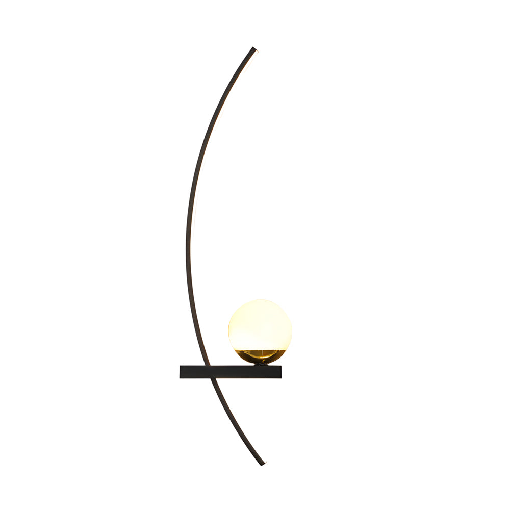 Enhance hallways and lounges with LED curved wall light modern indoor decorative fixture, stylish and visually striking.