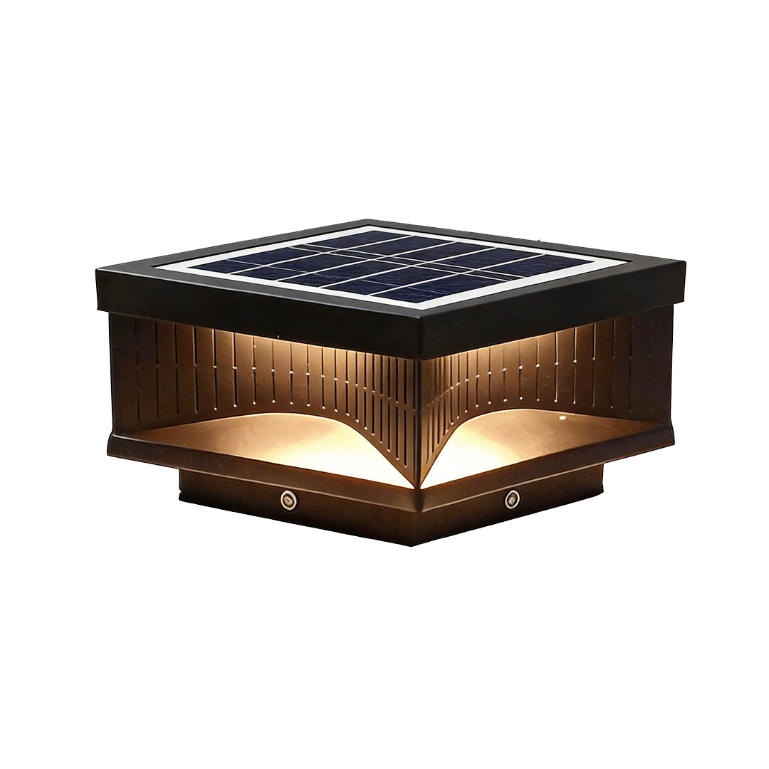 Bring sophistication to exterior spaces with square outdoor pillar lights stripe decorative LED light, ideal for patios and entrances.