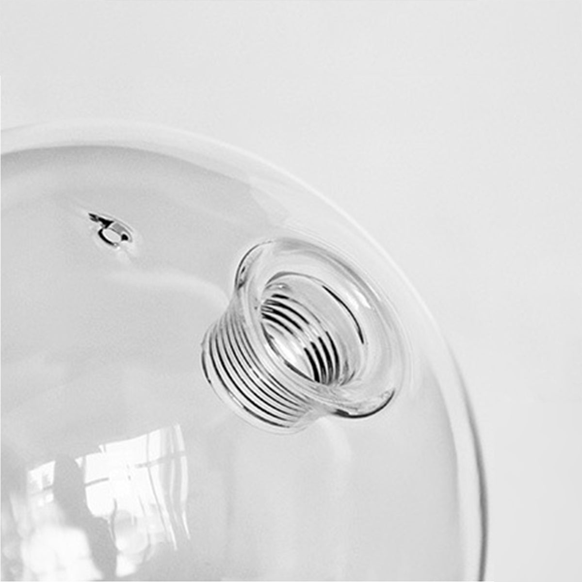 Bubi Black Pendant Light Glass Bubbles LED for Dining Room