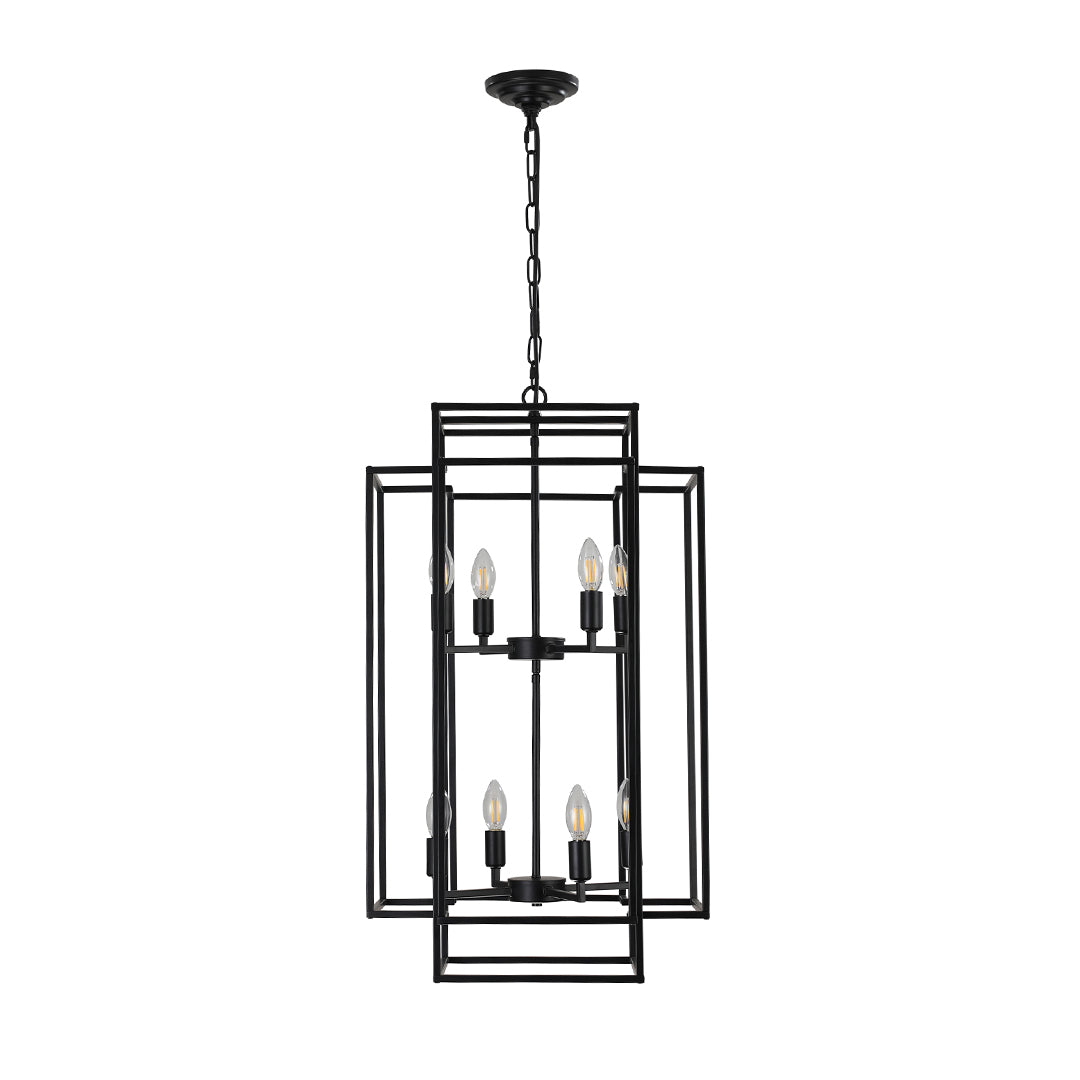 Close-up of industrial vintage pendant light bulbs and internal structure, showcasing its unique design elements.