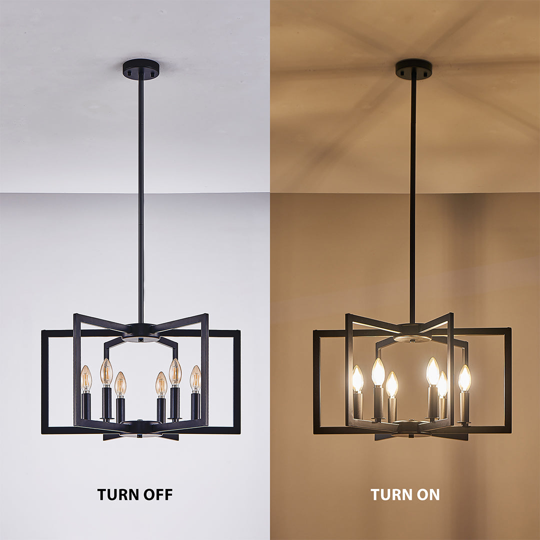 Enhance your home decor with candle chandeliers and industrial multi-head ceiling lights, offering both elegance and functional lighting.