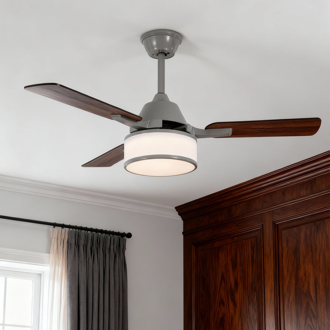 The Ceiling Fans with Lights offer a European retro style with a fabric shade, combining classic design and modern comfort for perfect illumination and airflow.