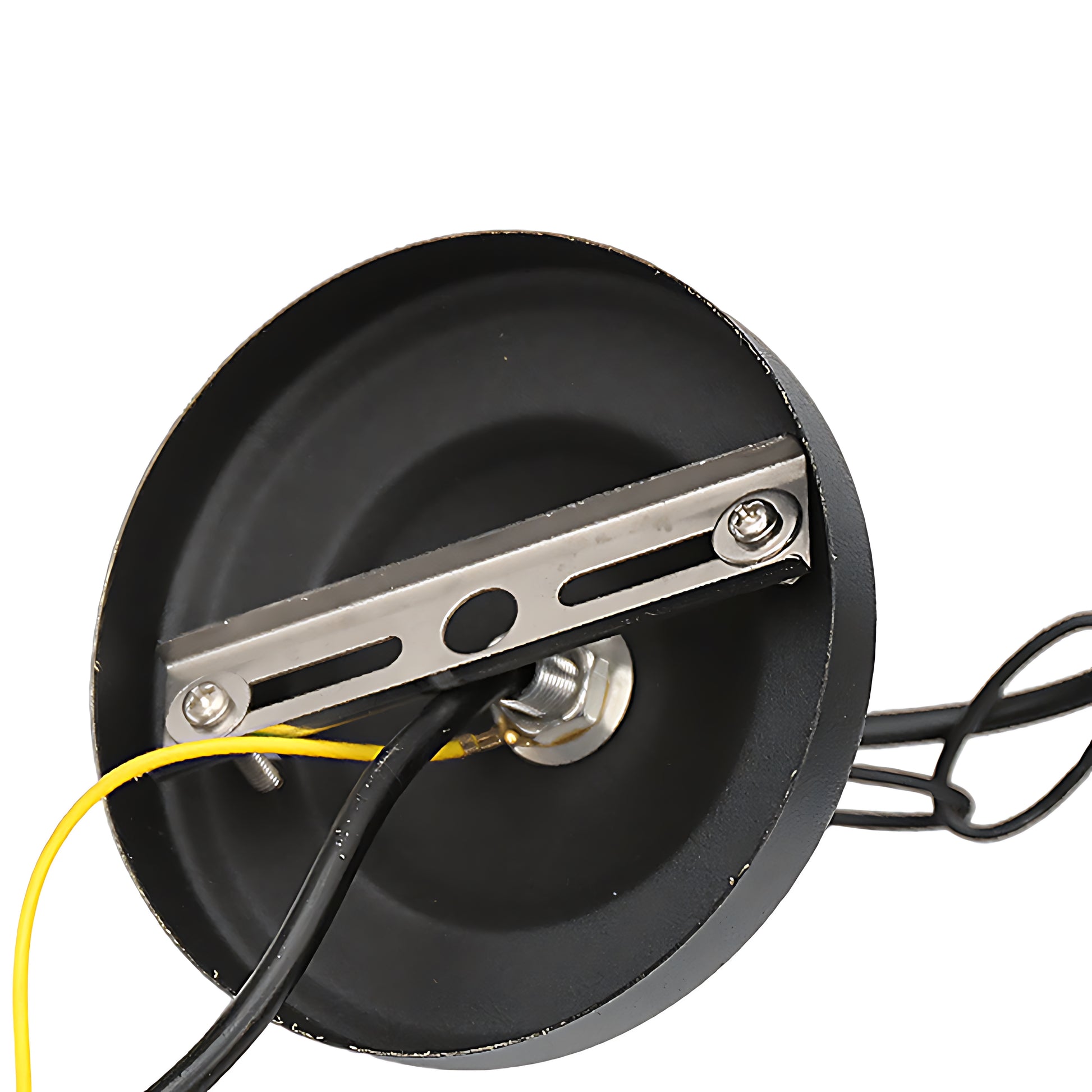 Ceiling mounting mechanism and electrical components for outdoor pendant lighting