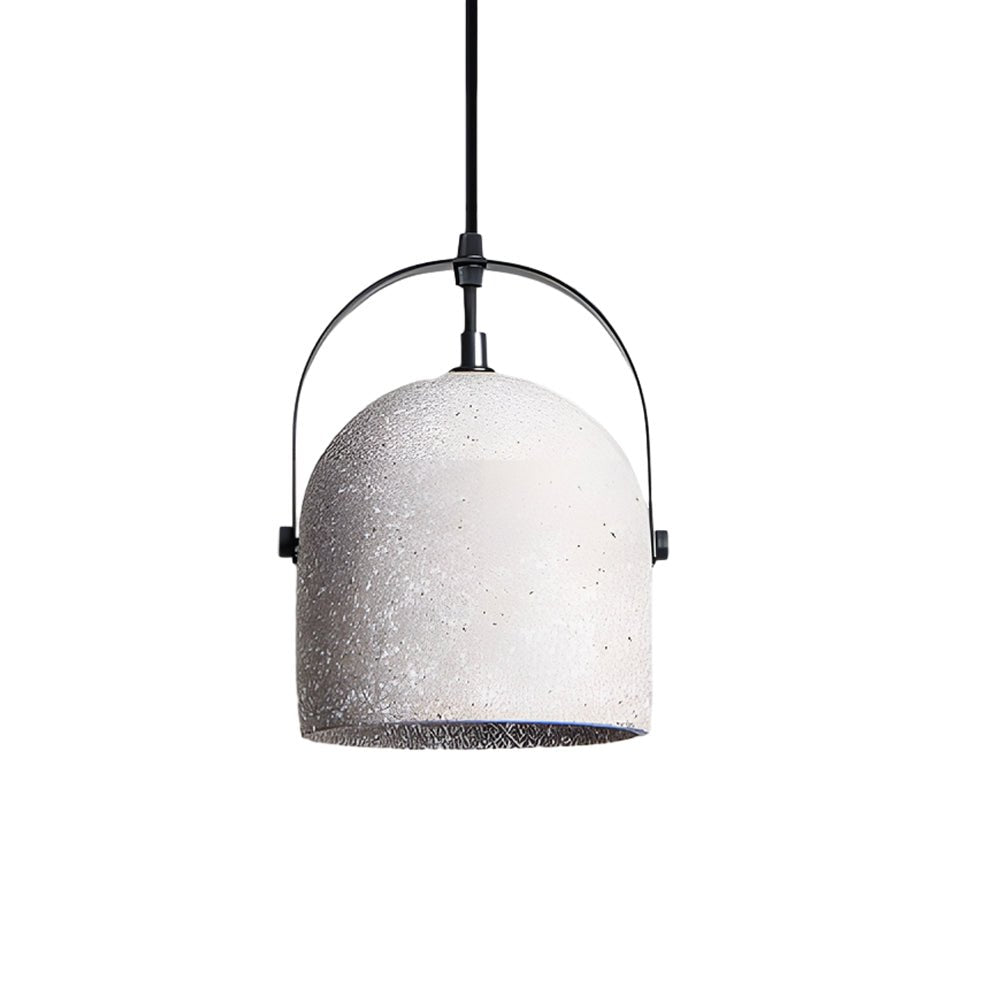 Cement Cylinder Pendant Light 1 - Light Concrete Hanging Light in Gray/White/Black