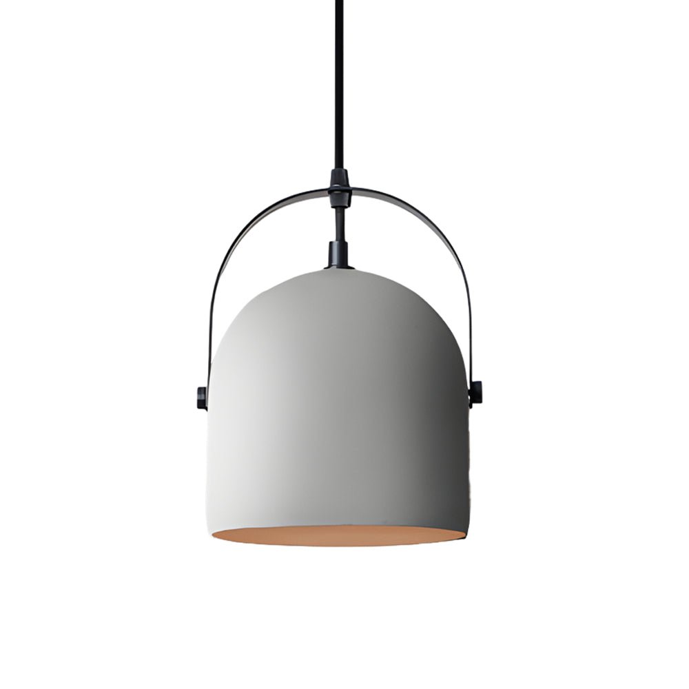 Cement Cylinder Pendant Light 1 - Light Concrete Hanging Light in Gray/White/Black