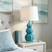 Decorative gourd table lamp