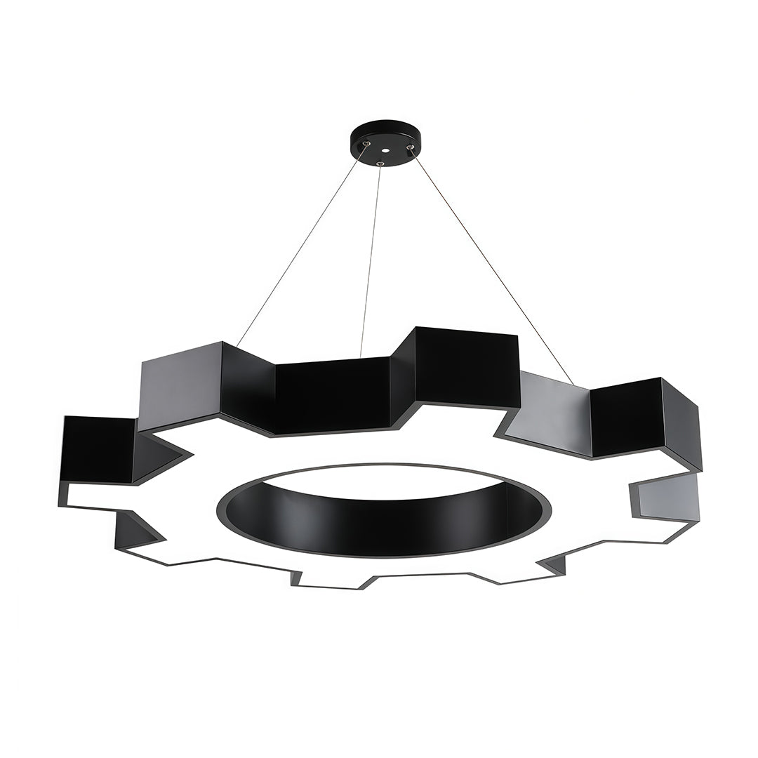 chandelier-black-modern-close-up-hexagonal-details