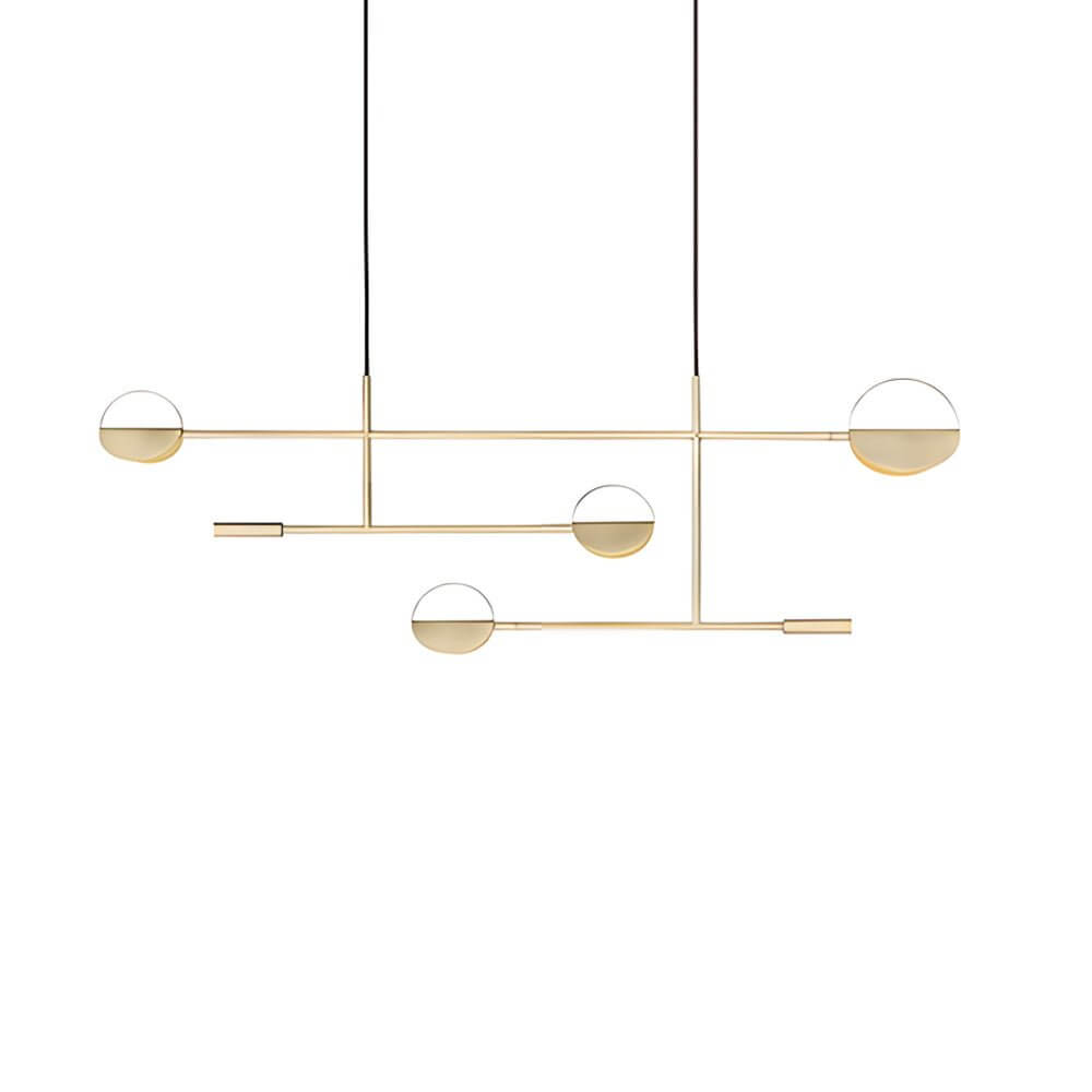 Chic Modern Adjustable Color Temperature LED Iron Linear Pendant Lamp