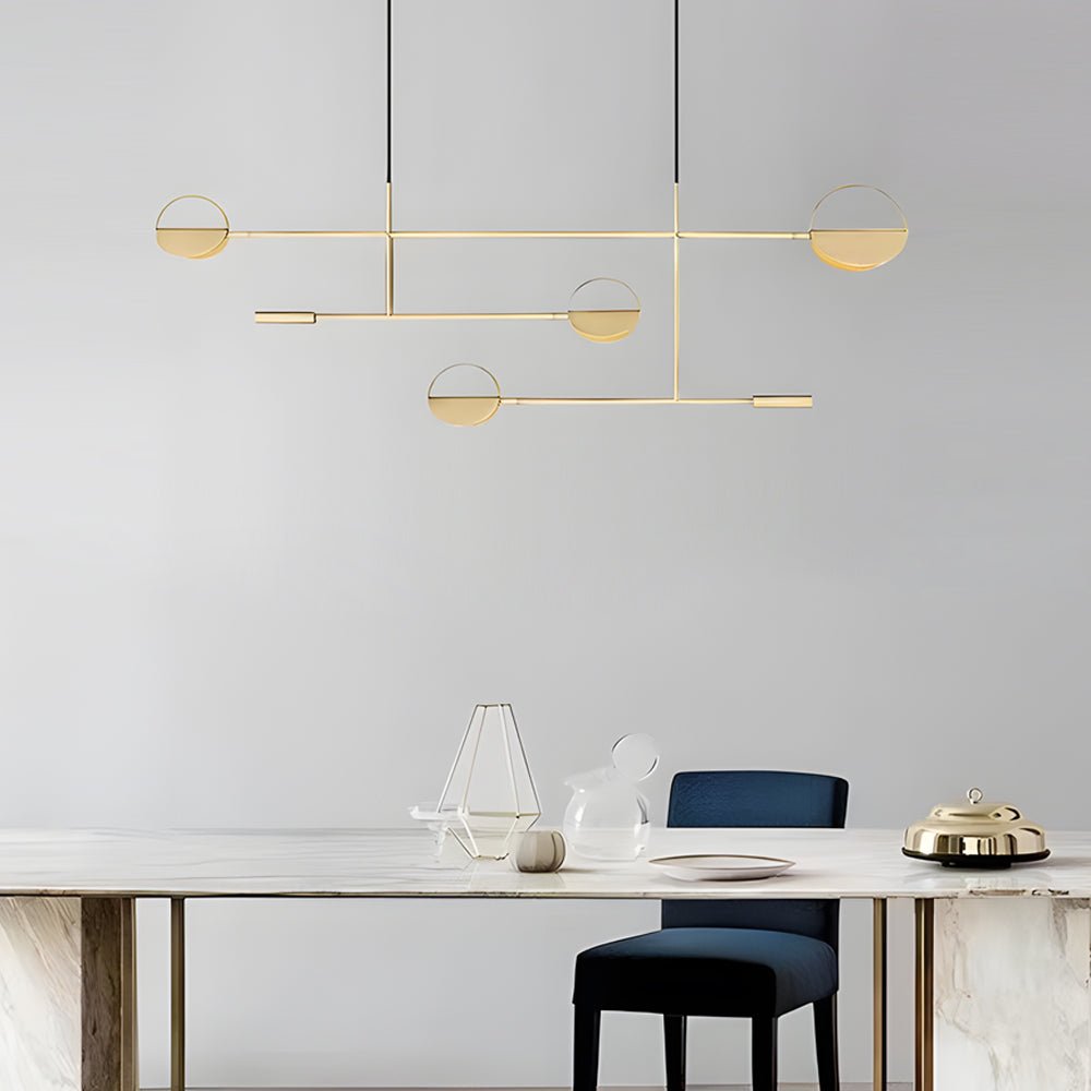 Chic Modern Adjustable Color Temperature LED Iron Linear Pendant Lamp
