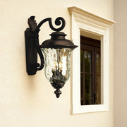 Black Exterior Wall Light Outdoor Waterproof Black Aluminum Lamp