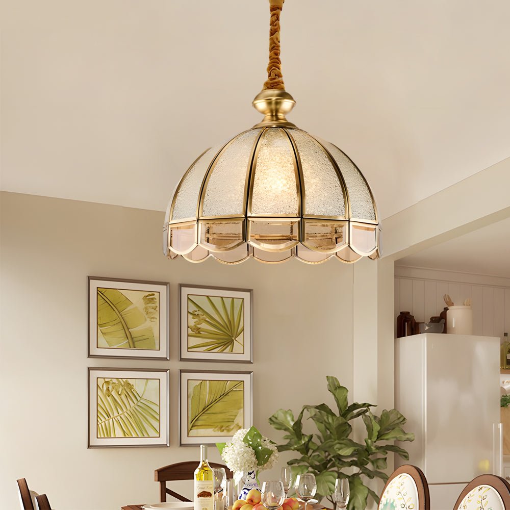 Classic Glass Flowers Elegant 3 Step Dimming European - Style Chandelier