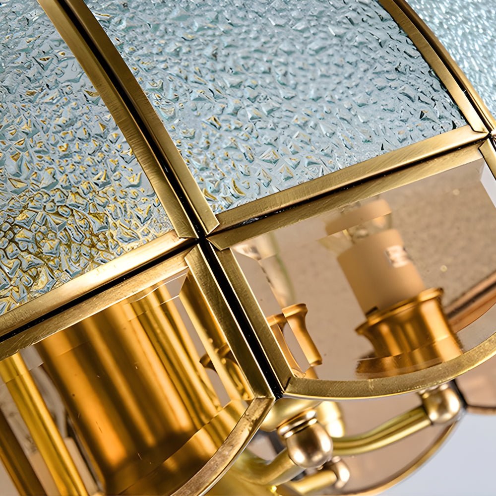 Classic Glass Flowers Elegant 3 Step Dimming European - Style Chandelier