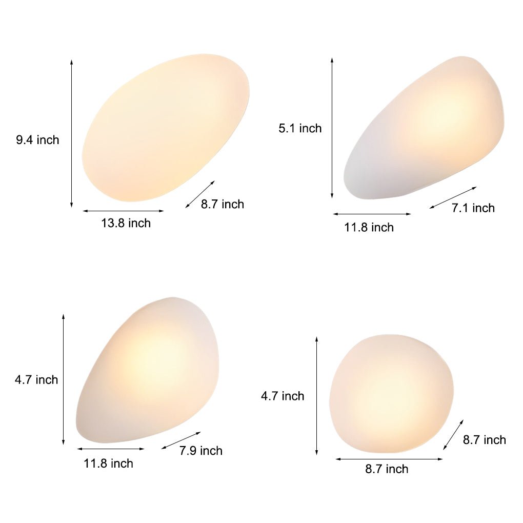 [Clearance Sale] Colorful Glass Pebbles LED Small Decor Modern Indoor Wall Sconces Lighting