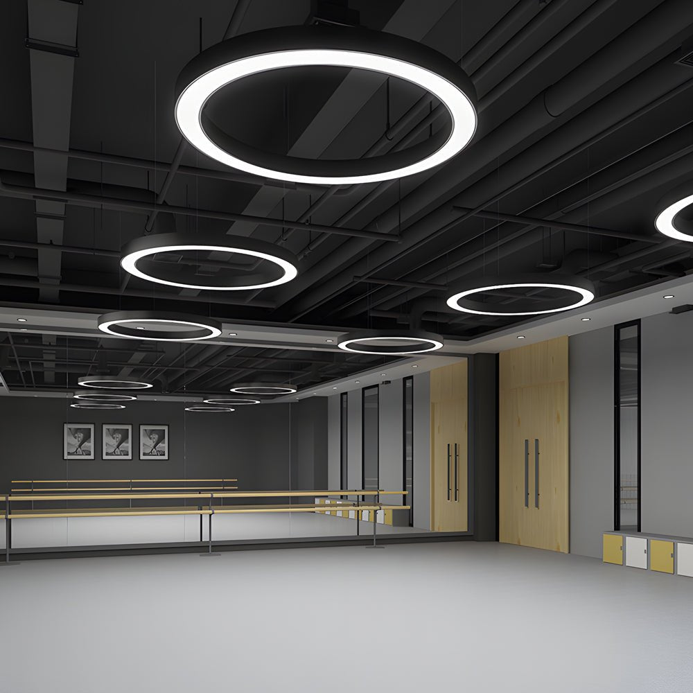 [Clearance Sale]Round Ring Hanging Profile Light Suspended Office LED Pendant Light for Gyms