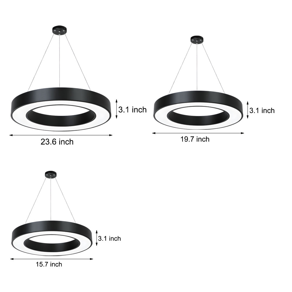 [Clearance Sale]Round Ring Hanging Profile Light Suspended Office LED Pendant Light for Gyms
