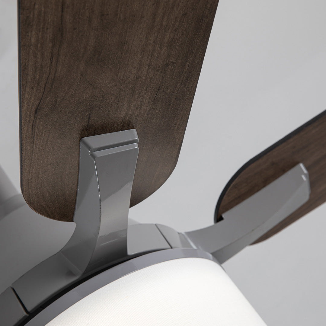 Close-up of 42 to 52 inches ceiling fan blades, detailed view of modern design and finish