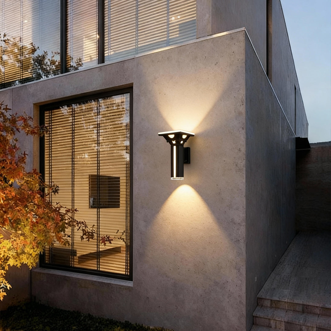 Outdoor Wall Column Lights Classic Black Lantern – Dazuma