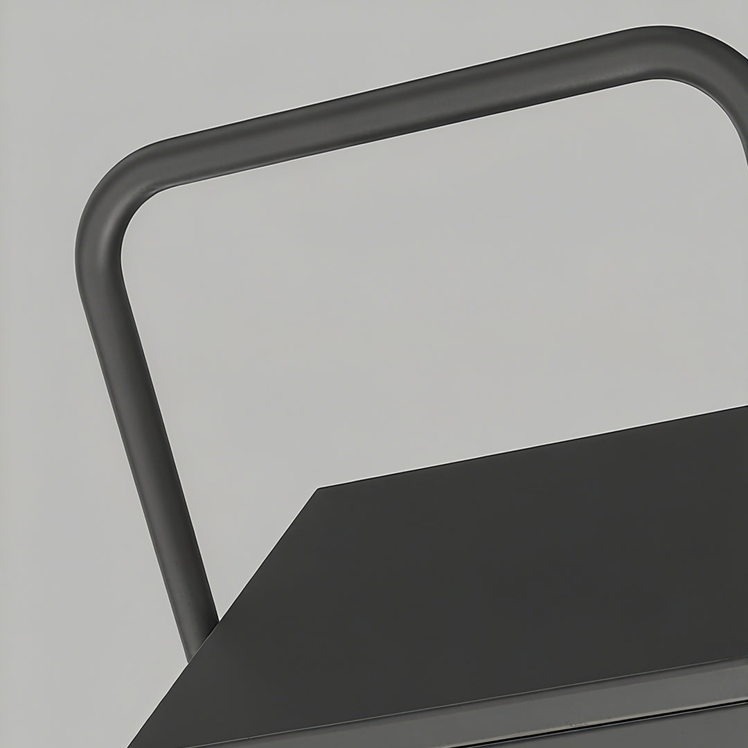 Tapered square wooden table cafe camping lantern patio light