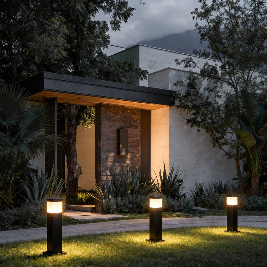 Bollard Lights Commercial Modern Square Cob Outdoor Light