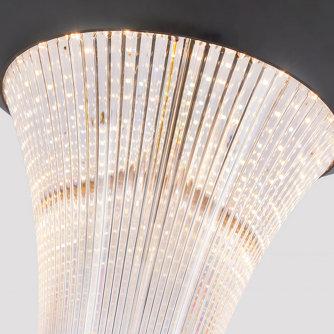 Commercial streetlight highlighting a beautiful garden path with perfect lighting.